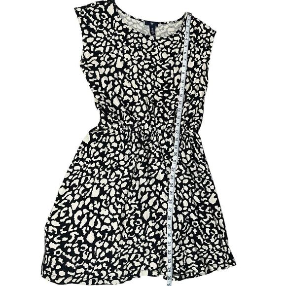 Gap 100% Cotton Dress Scoop Neck Elastic Waist Short Cap Sleeves Size Medium - Picture 8 of 10